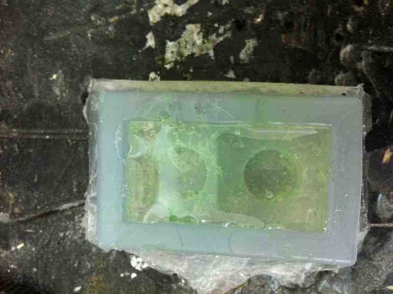 insert the mixture into the mold