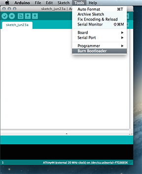 burn bootloader