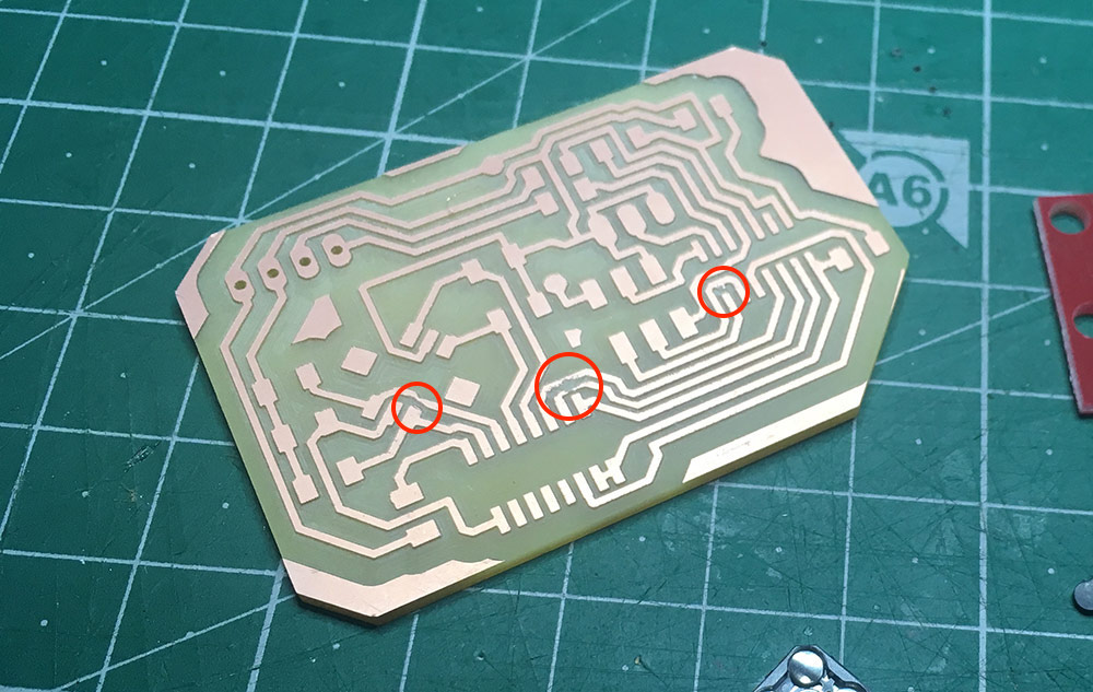 PCB after dremel therapy