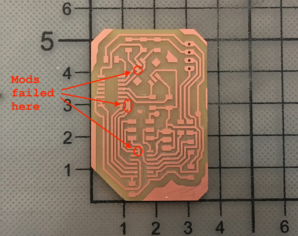 Output PCB milled