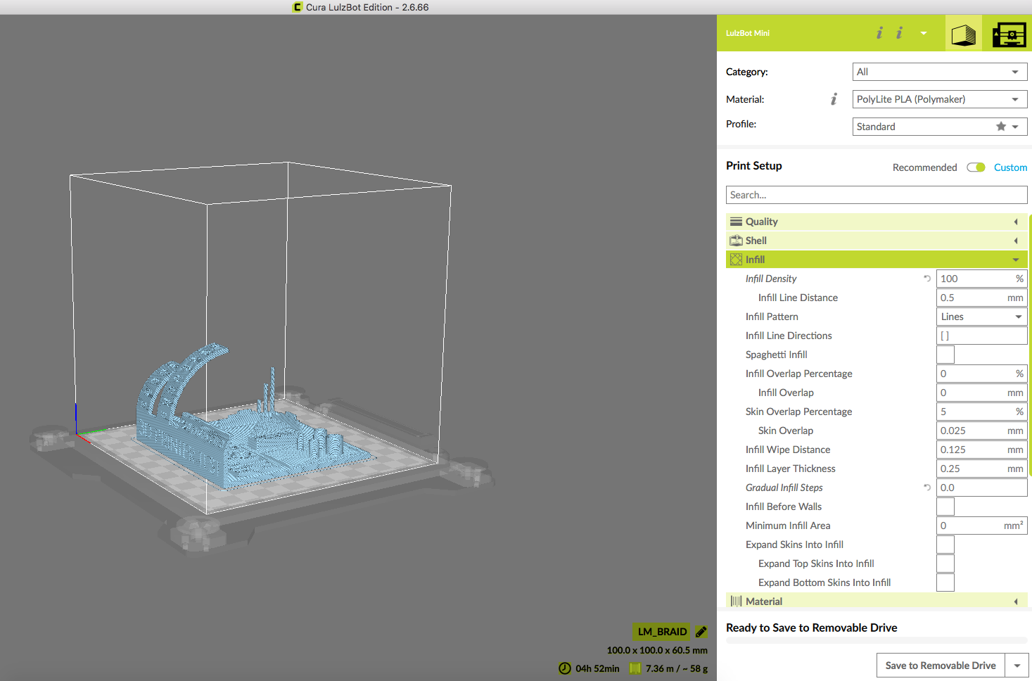 Aal in one 3d printer test