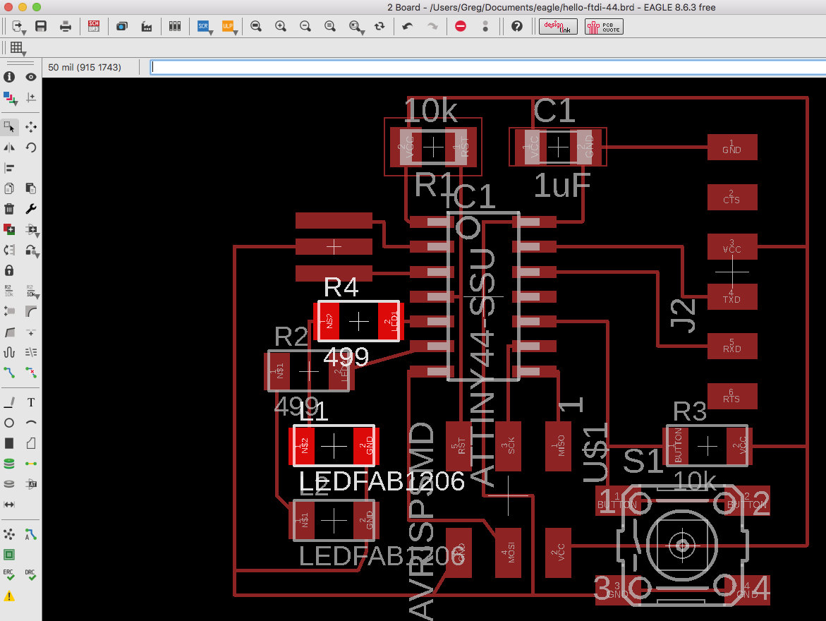 Eagle board layout