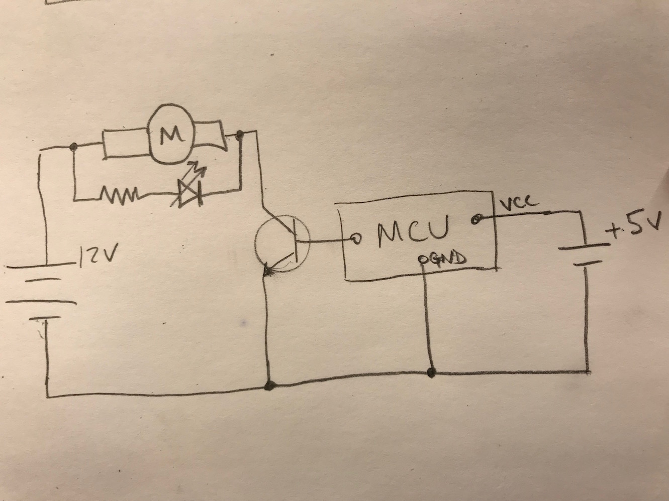 simple transistor circuit