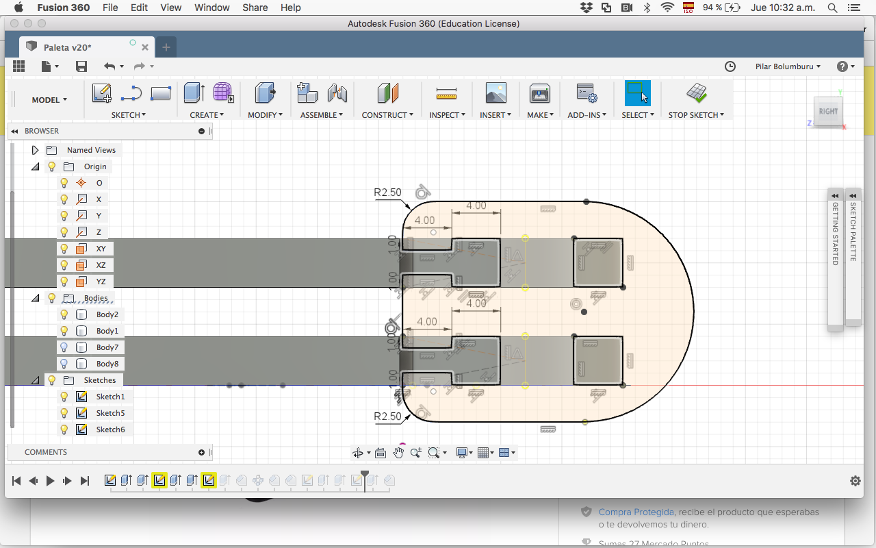 racket fusion 360