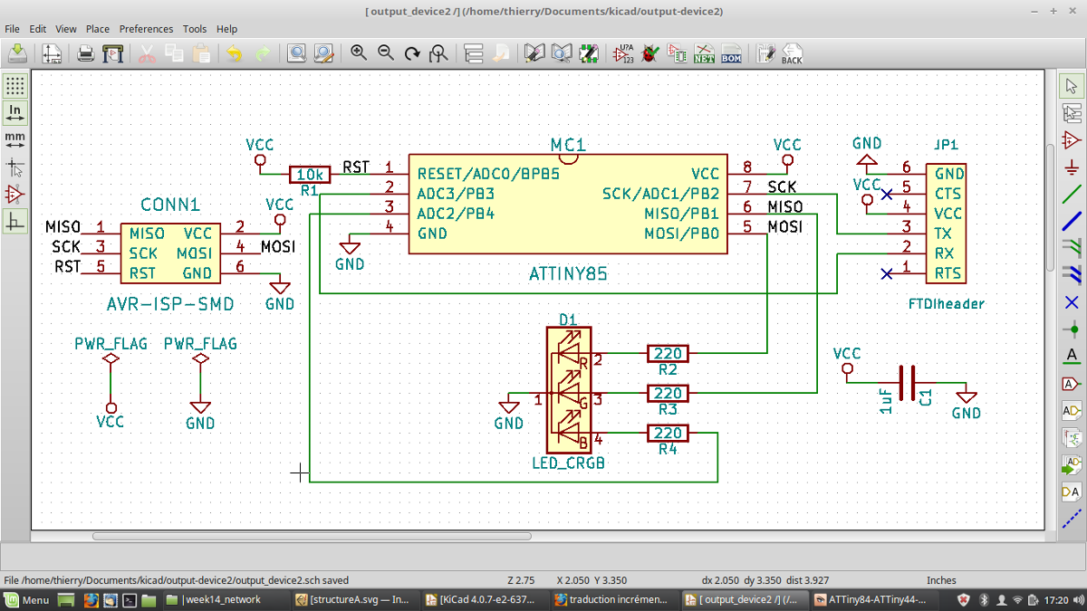 output device schematic