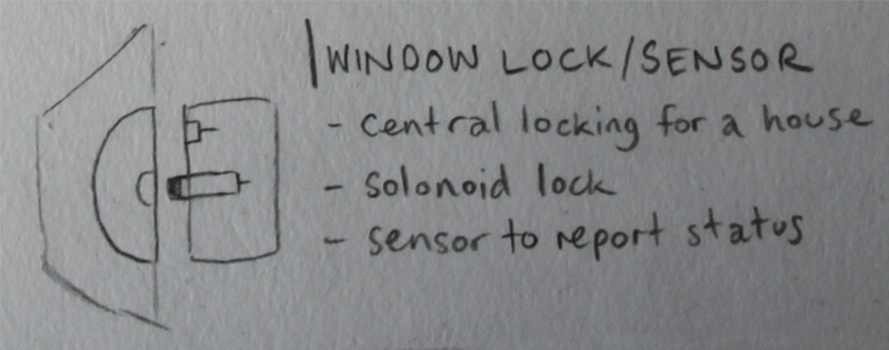 Pencil sketch of window sensor idea