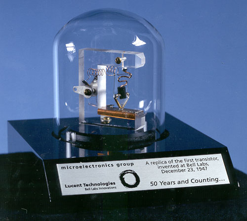 Walter Houser Brattain's first transistor