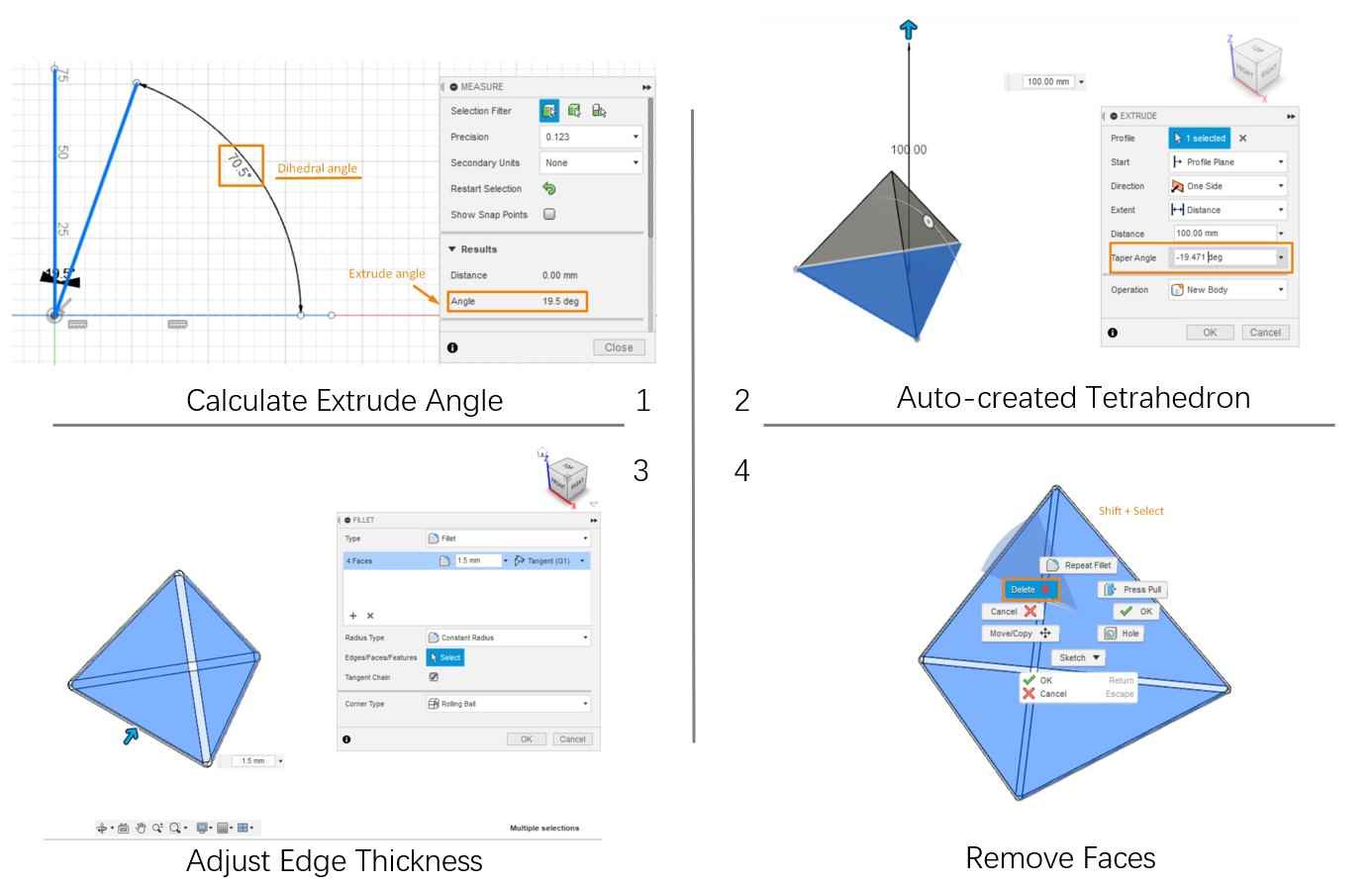 Create Tetrahedron