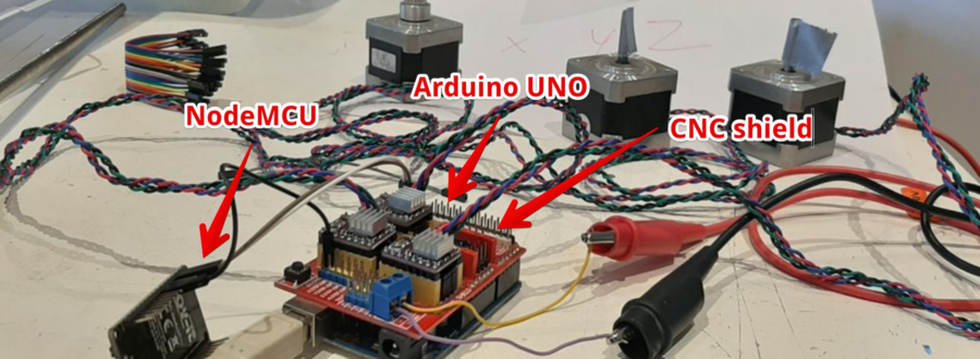 Drawing Robot - Arduino Uno + CNC Shield + GRBL by Plexi