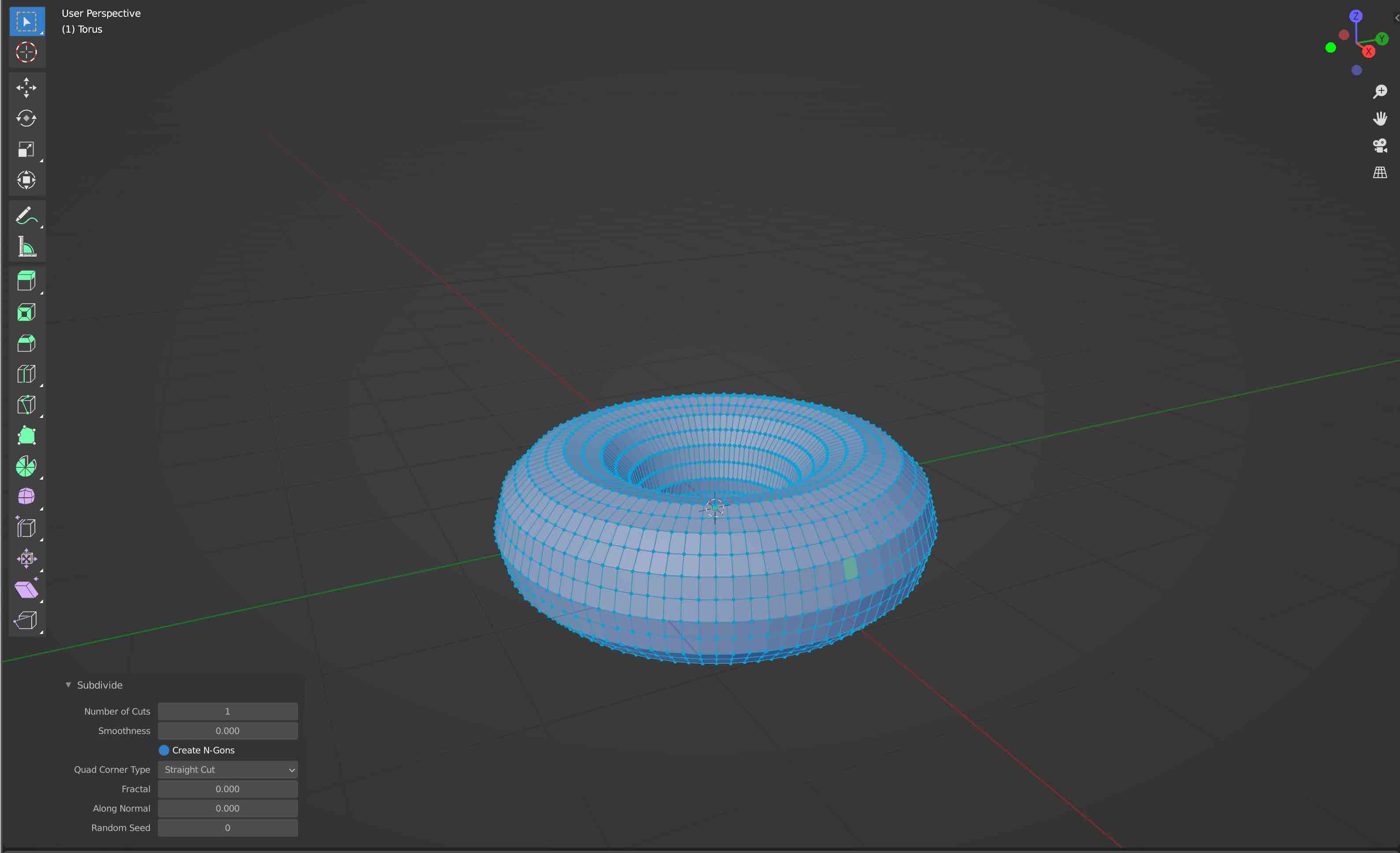 subdivided mesh