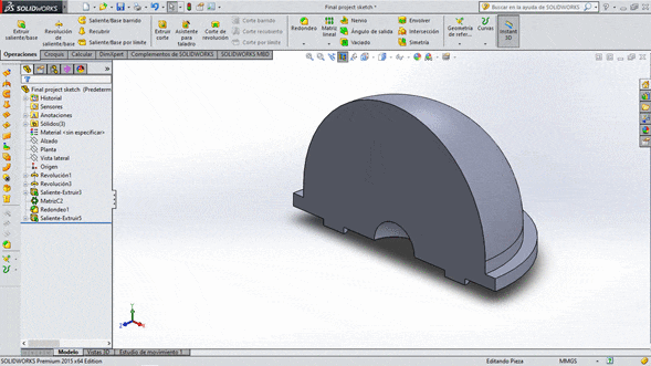 A model made on Solidworks