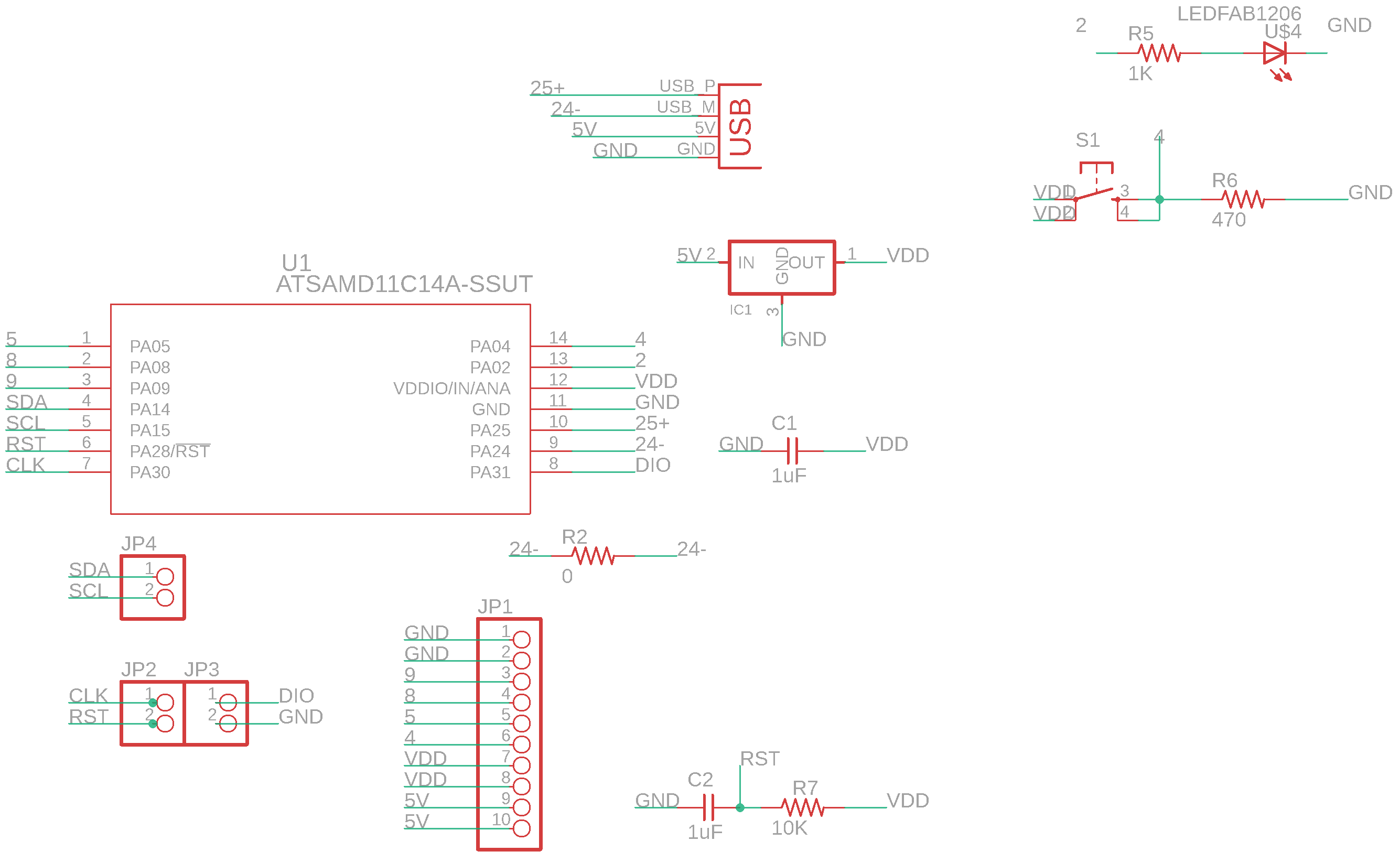 SAMD11c board schematic