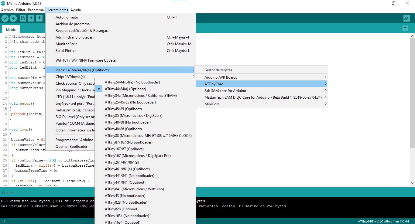 Arduino IDE screenshot