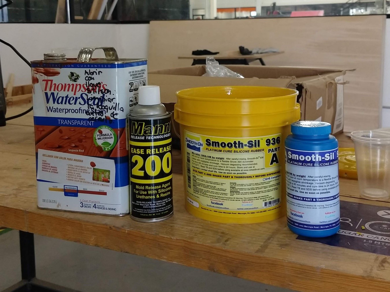The materials for the mold