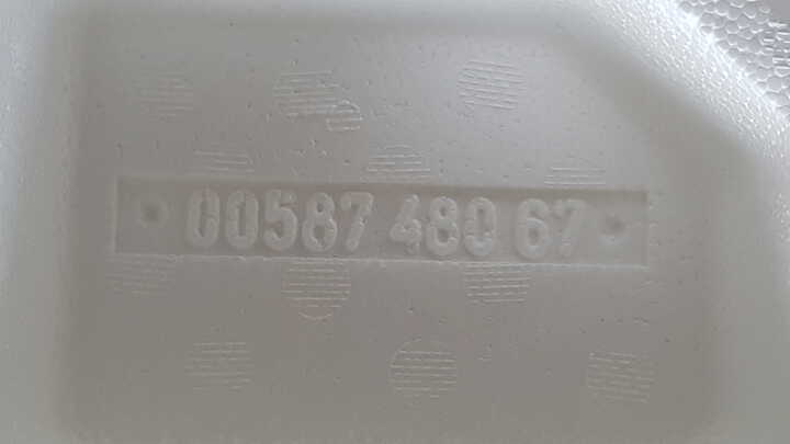 Polystyrene box numbers