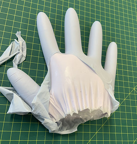 Rubber glove mold