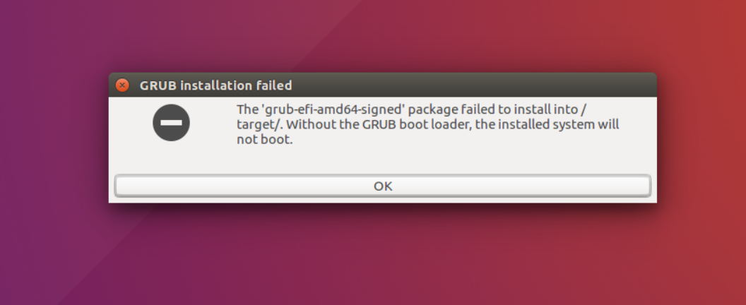 Package signed. Ubuntu ошибка шаблон.