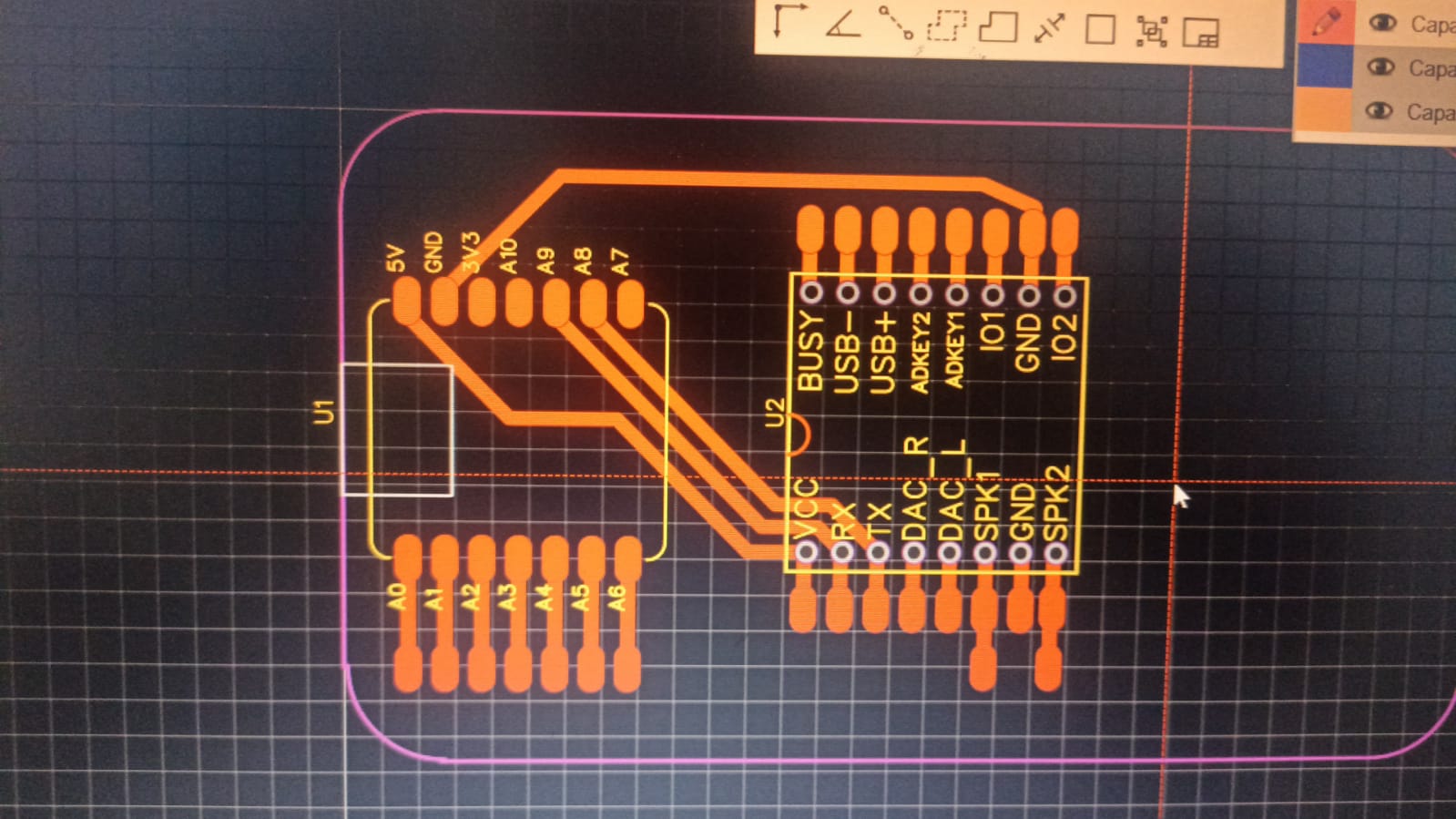 EasyEDA PCB layout