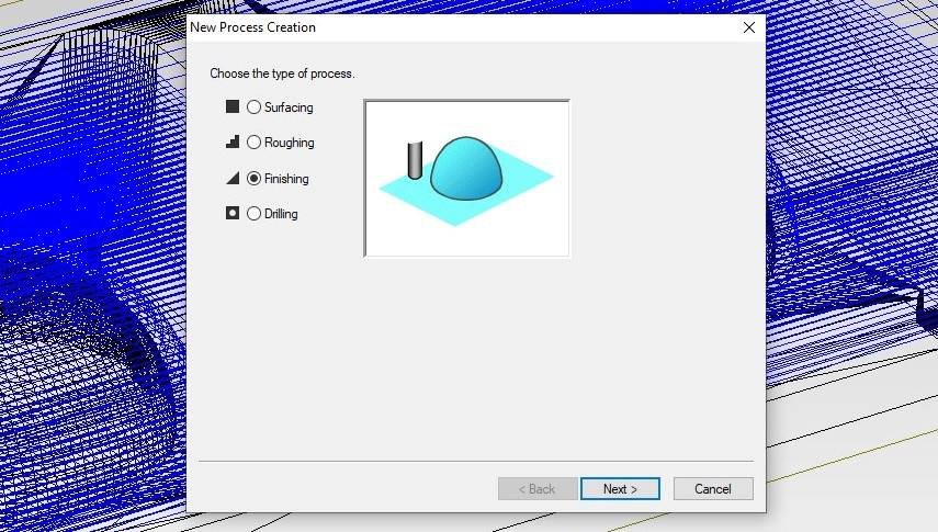 Selecting process type