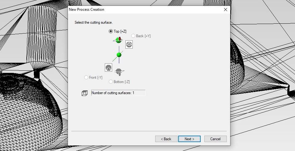 Selecting cutting direction