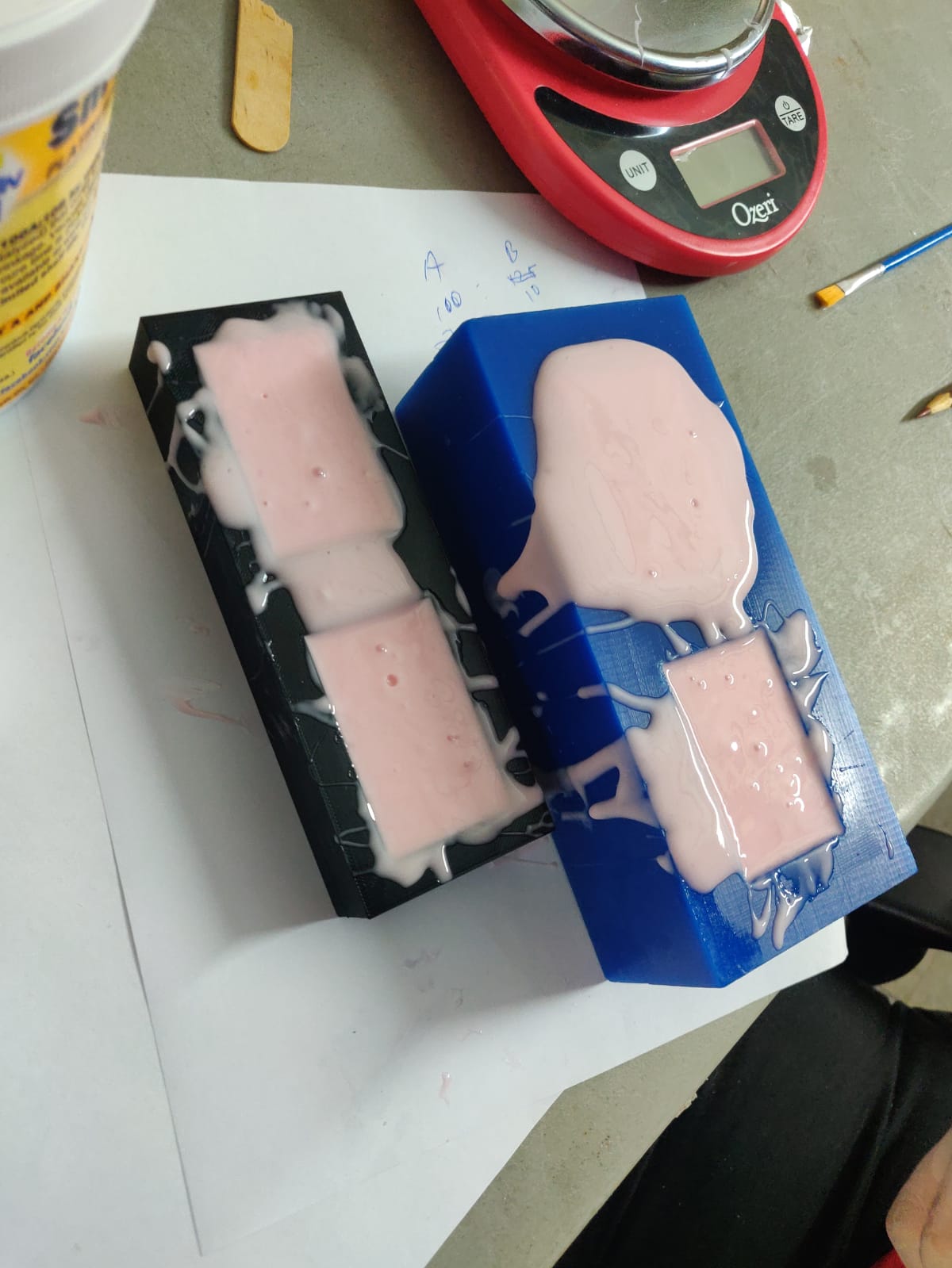filled molds