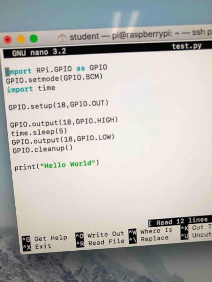 Raspberry Pi Hello World With GPIO