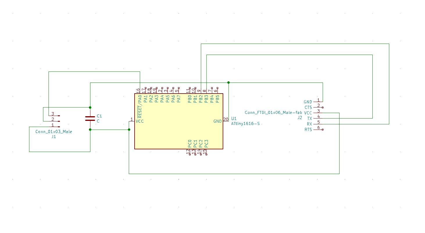 schematic with no button or led