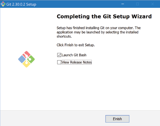 A successful Git Bash install