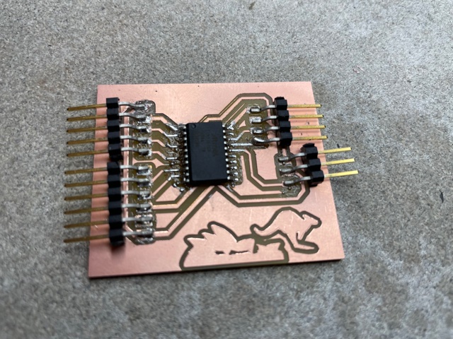 soldered board