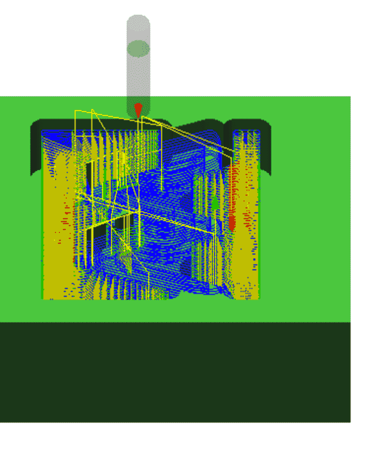 Mold toolpaths