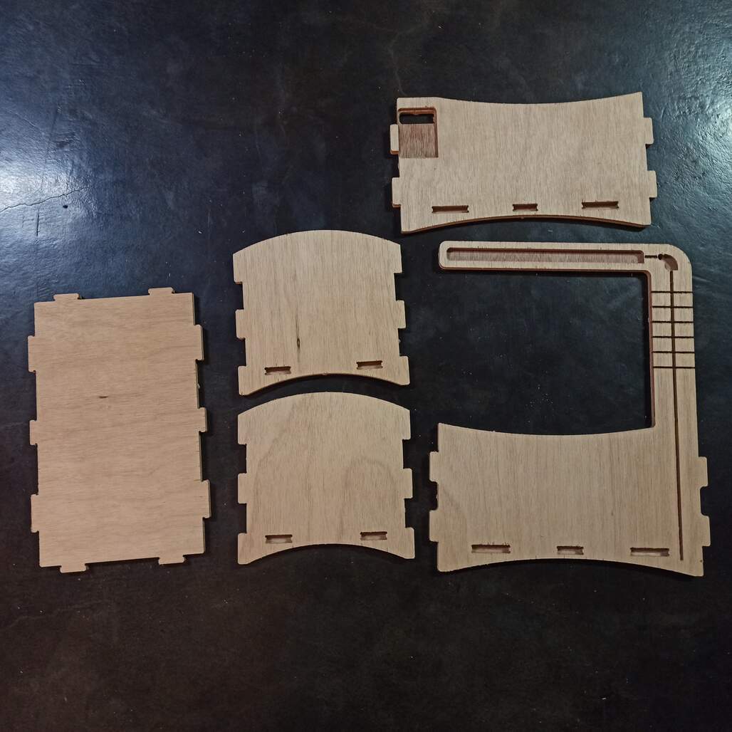 Image of the cutted pieces from 12mm plywood