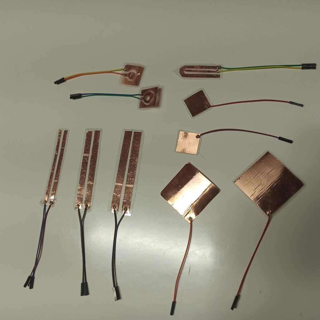 Picture of all the sensors fabricated