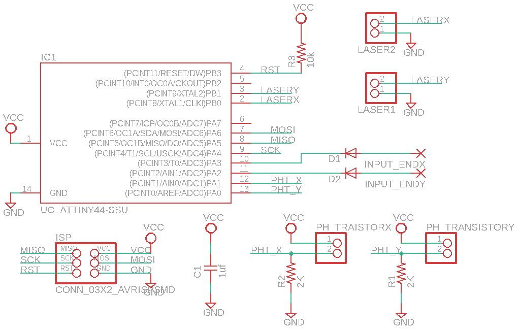 Screenshot of the finished schematic on Eagle
