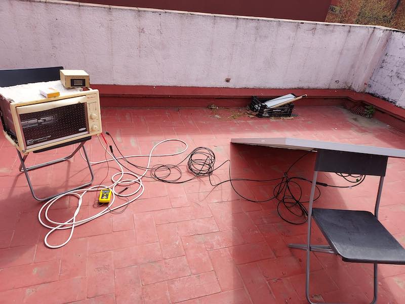 rooftop testing set up