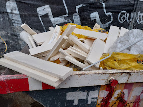 styrofoam insulation in dumpster