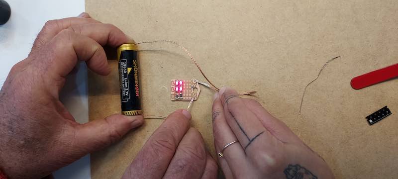 soldering led test