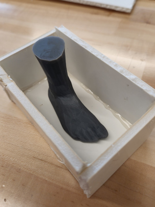 The rough box and foot