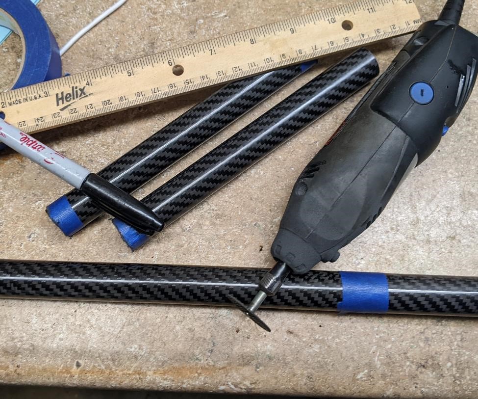 cutting carbon rods