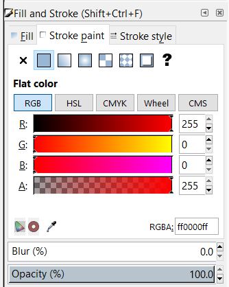 Inkscape Stroke Color