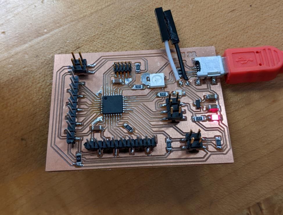samd21 board soldered