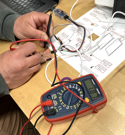 troubleshooting the pcb board with multimeter