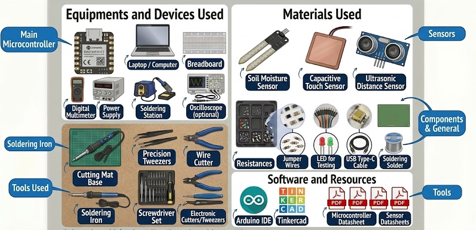 Materials and Equipment Collage