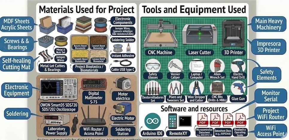 Materials and Equipment Collage