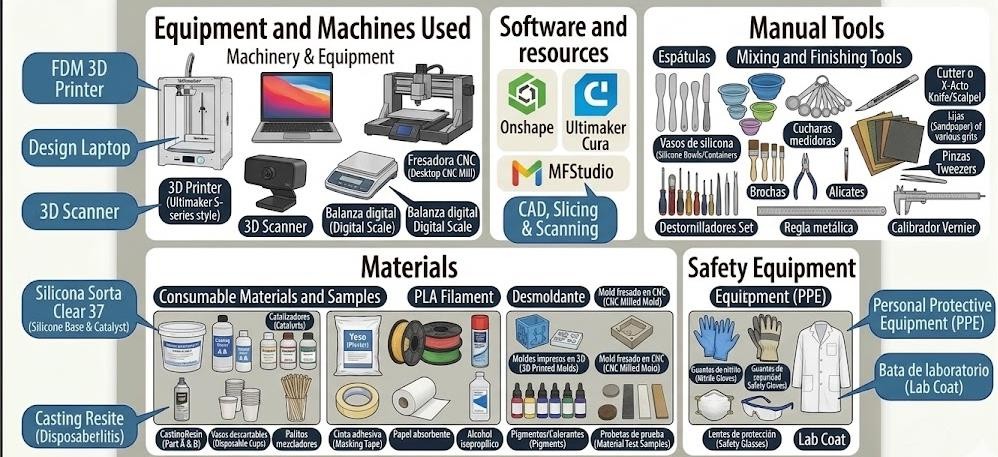 Materials and Equipment Collage