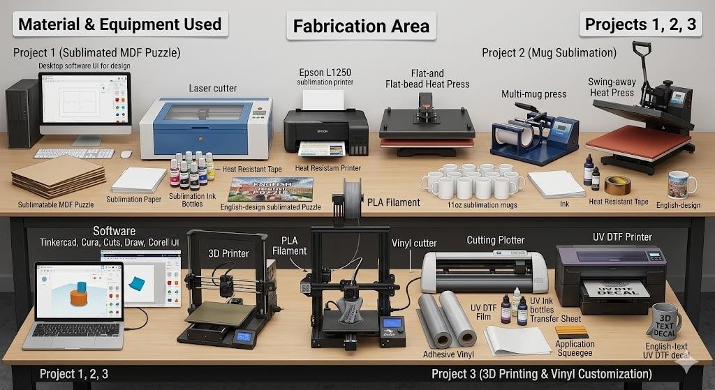 Materials and Equipment Collage