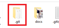 Repository .git folder