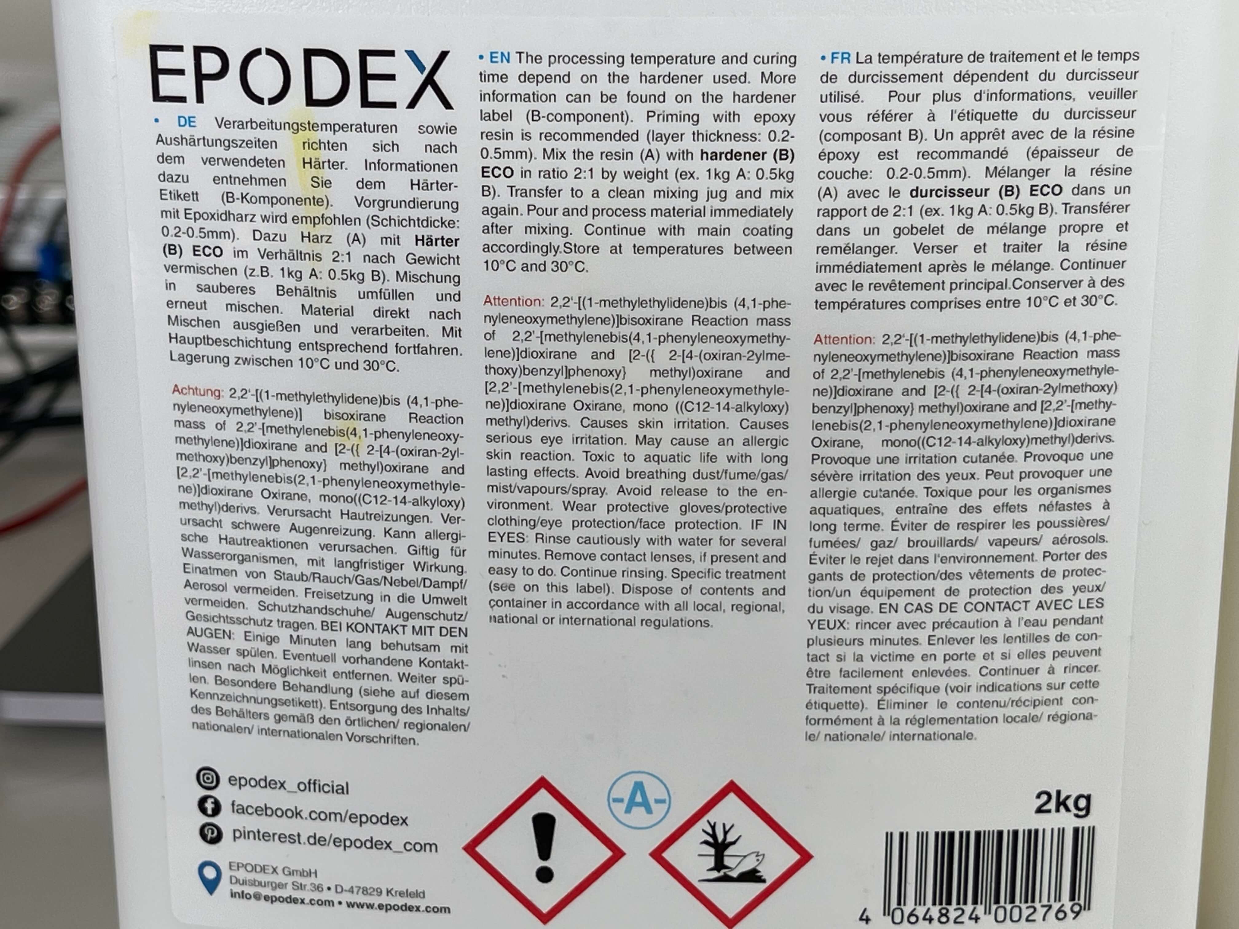 EPODEX CLEAR (MAX) ECO Resin