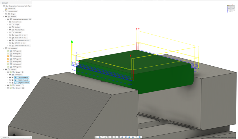 All OP1 toolpaths