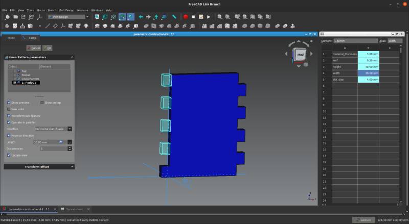 extrude array