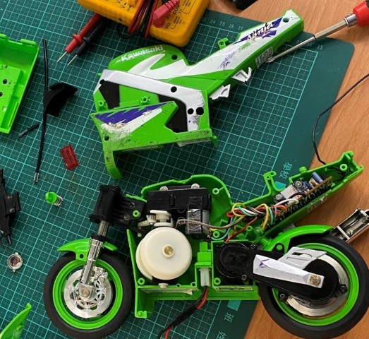 My Kawasaki Super Gyro Ninja taken apart